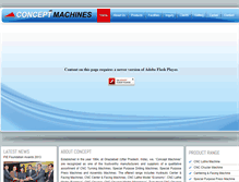 Tablet Screenshot of conceptmachines.net